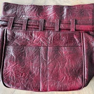 Vintage | Burgundy Oversized Clutch